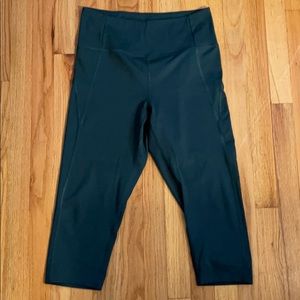 Girlfriend Collective Green Crop Leggings